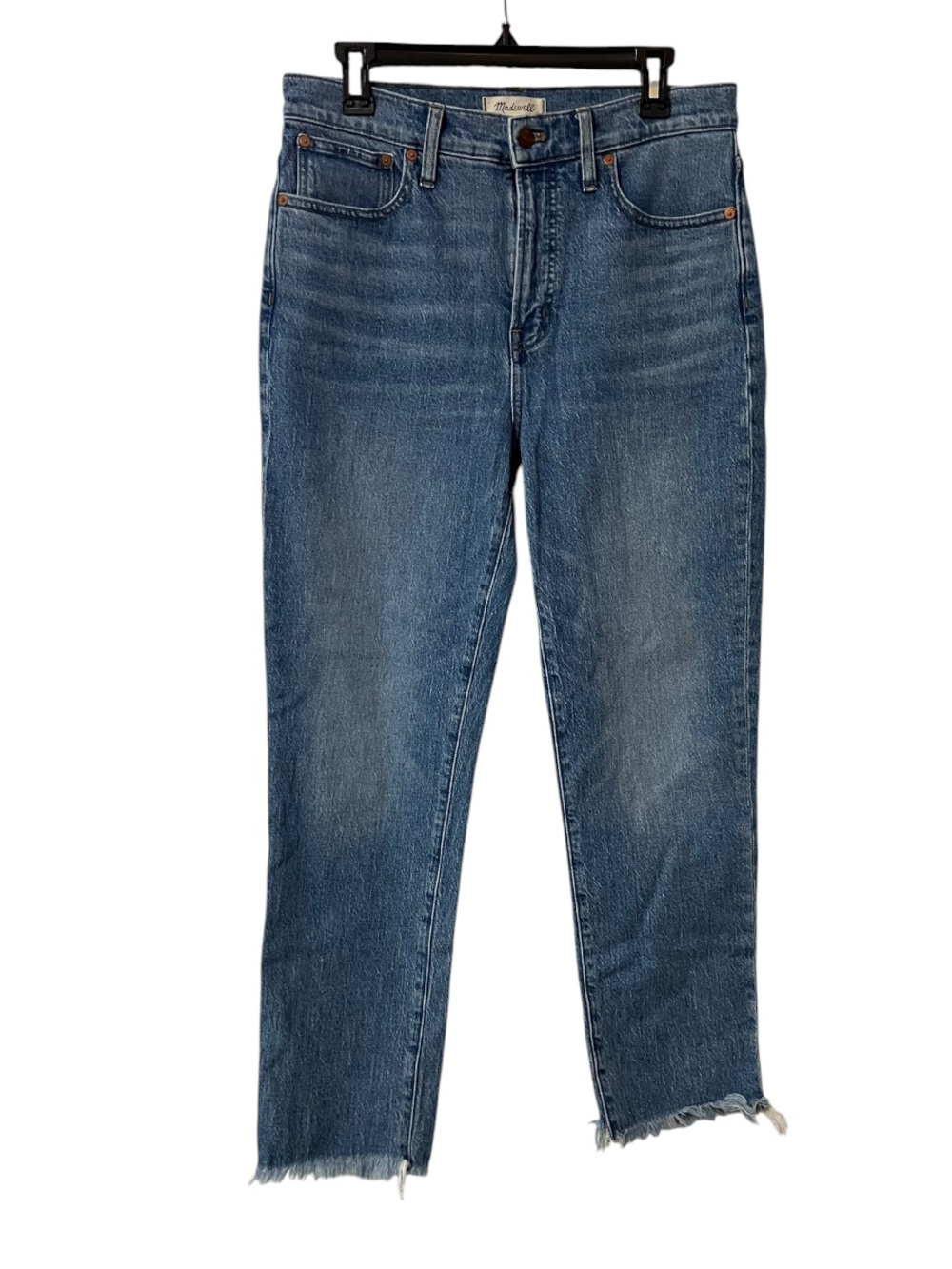 Madewell The Perfect Vintage Jean Raw Hem Medium Wash Size 29 - Picture 2 of 13